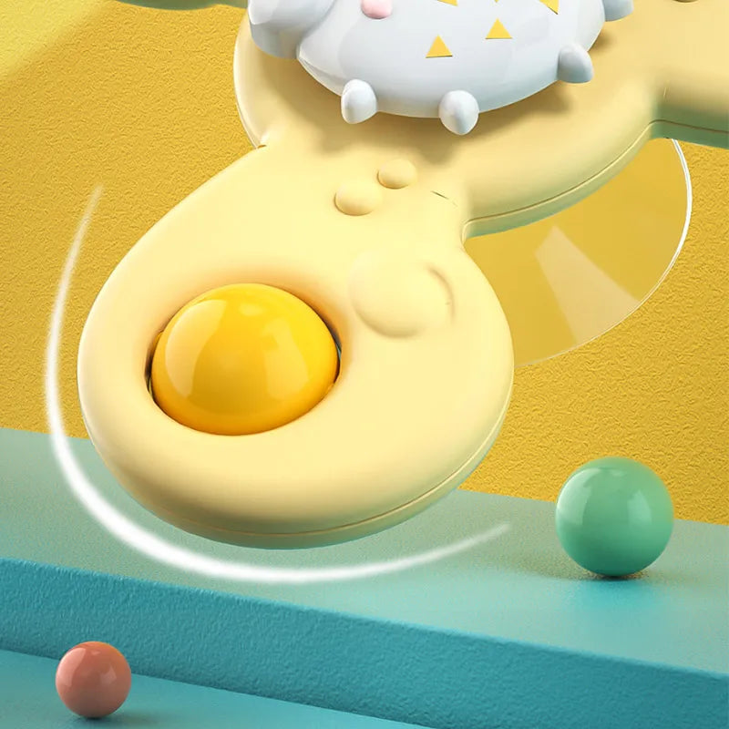 Jouets de bain Montessori - Toupie à ventouse rotative pour bébés et tout-petits
