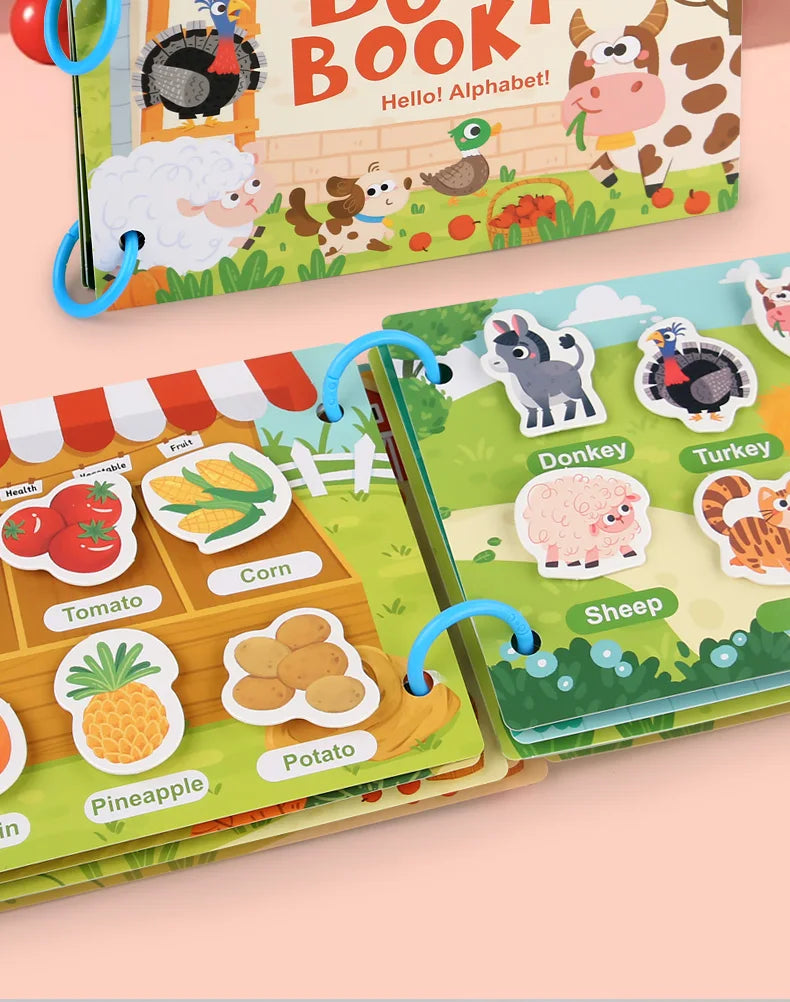 Montessori Herbruikbare Stickerboeken - DIY Leer Puzzels
