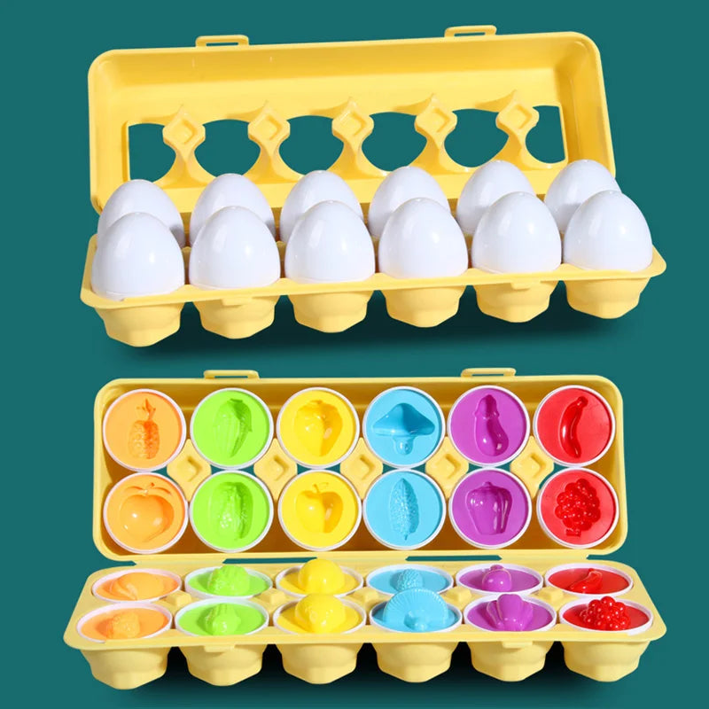 Montessori Eieren Schroef Puzzel - 3D Educatief Speelgoed Peuters