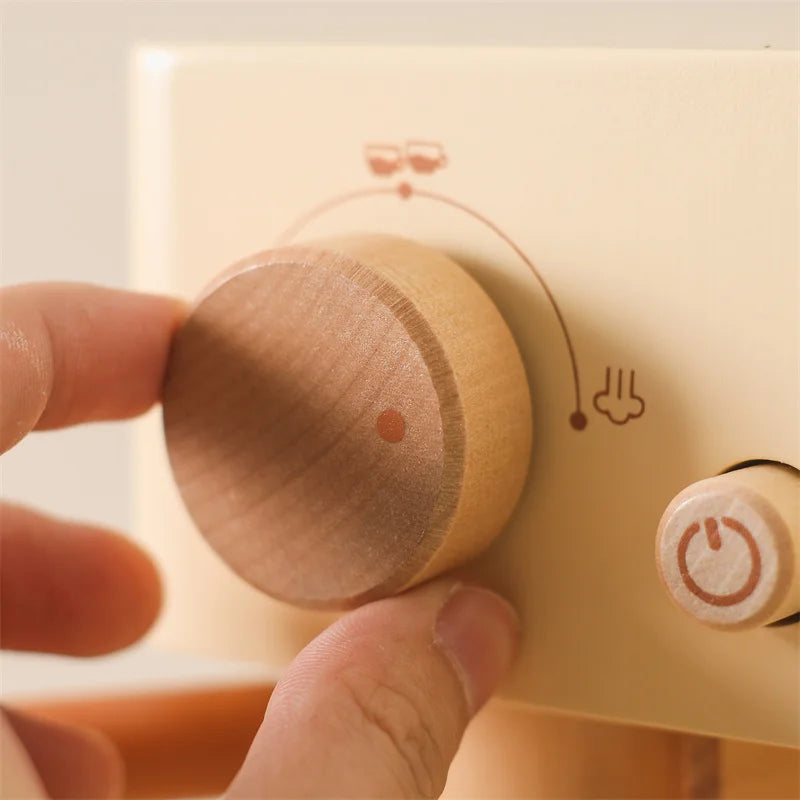 Machine à café en bois – jeu de rôle dans la cuisine enfant
