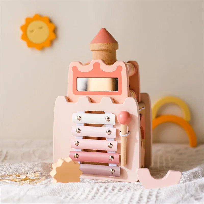 Montessori Houten Paddenstoel Puzzel - Muziek Speelgoed voor Baby's