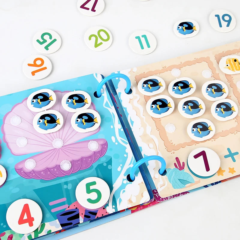 Montessori Herbruikbare Stickerboeken - DIY Leer Puzzels