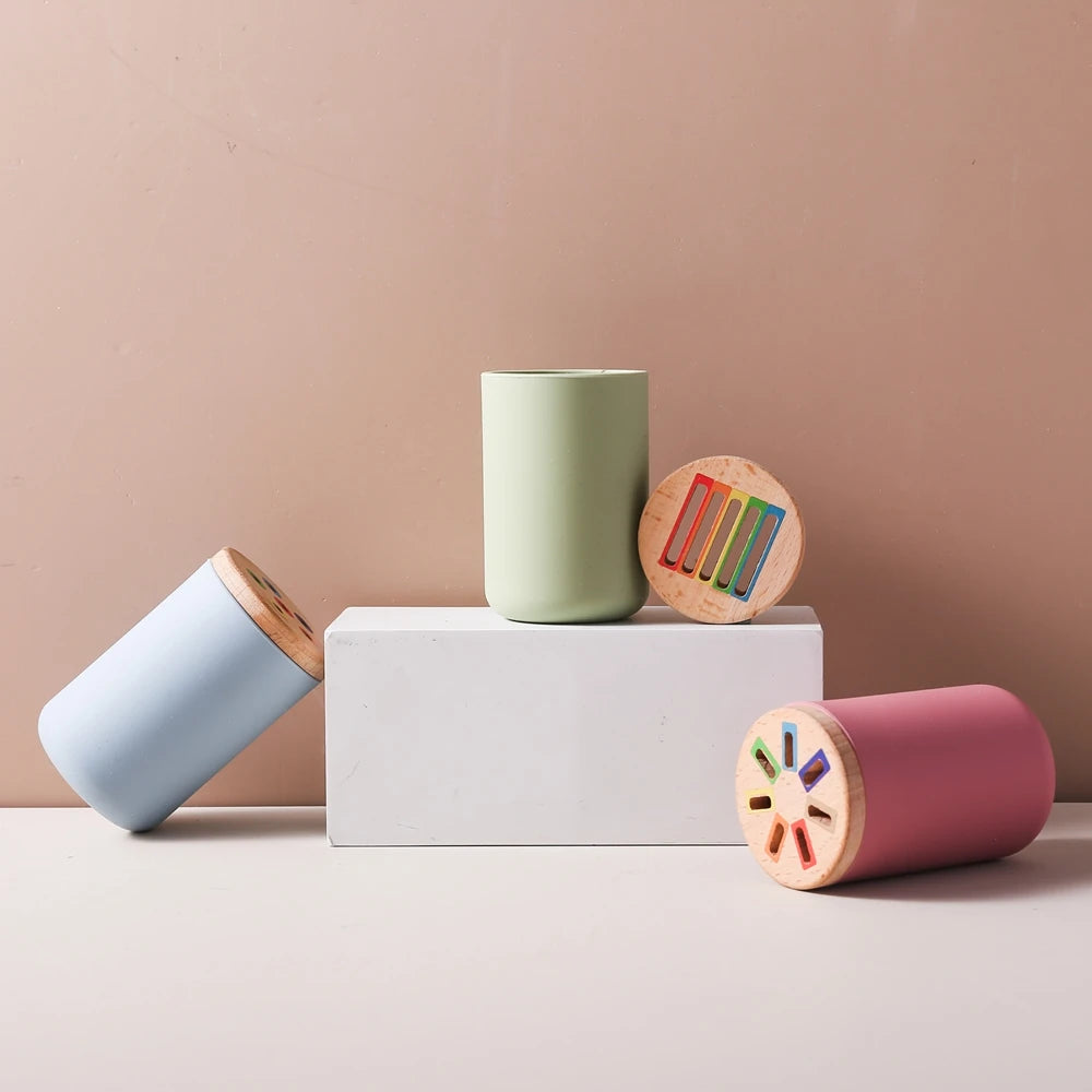 Montessori siliconen sorteer- en vormenset – leren door spelen