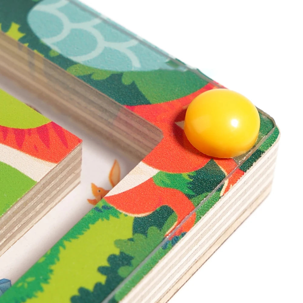 Magnetisch Kleur en Cijfer Doolhof - Montessori Dinosaurus Educatief Speelgoed