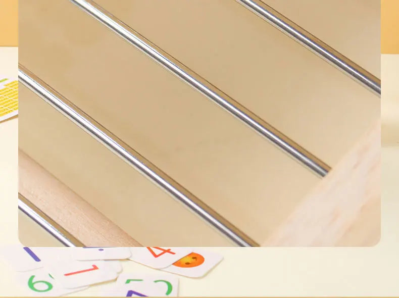 Houten Telraam Montessori - Educatief Rekenspeelgoed voor Kinderen