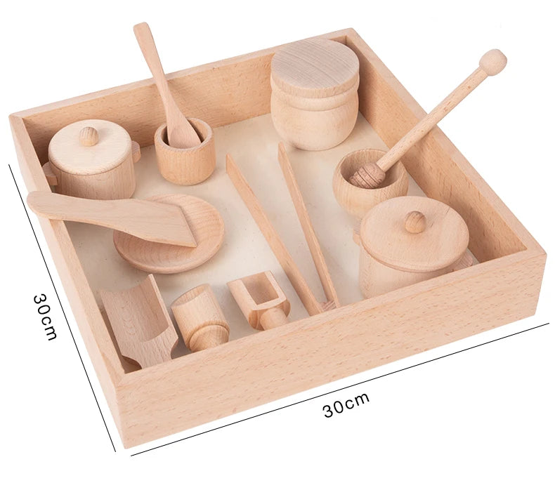 Ensemble de vie pratique Montessori - Jouets d'apprentissage pour verser et tamiser le riz