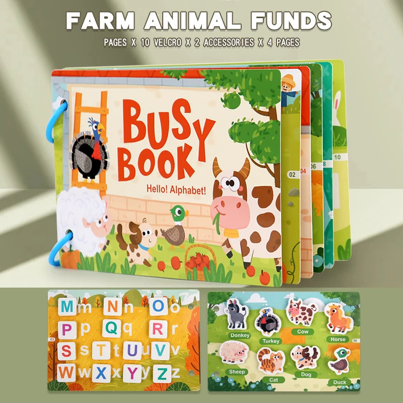 Montessori Herbruikbare Stickerboeken - DIY Leer Puzzels