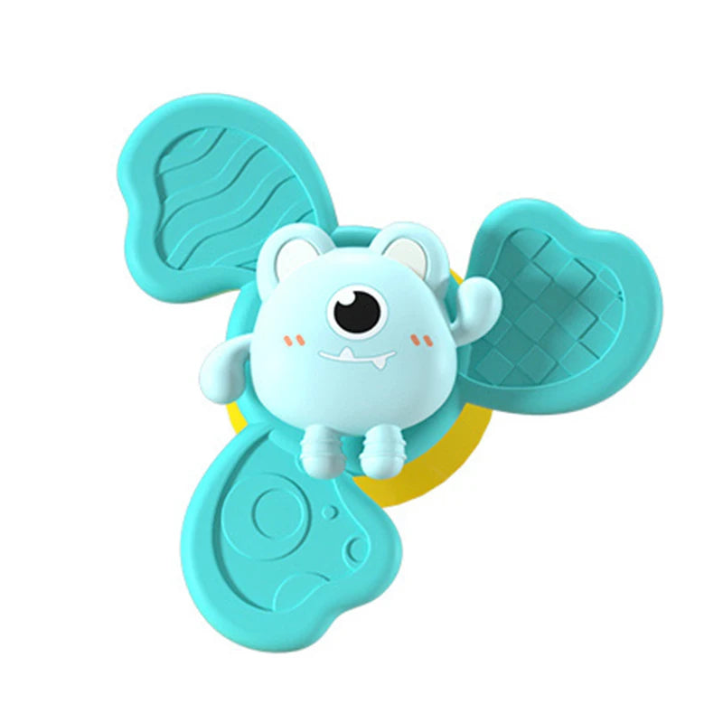 Jouets de bain Montessori - Toupie à ventouse rotative pour bébés et tout-petits