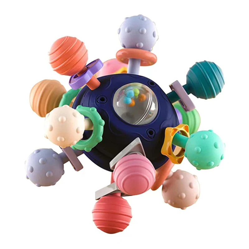 Anneau de dentition Montessori pour bébé - Hochet sensoriel 0-18 mois