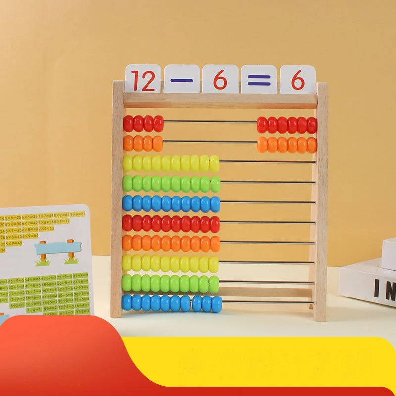 Houten Telraam Montessori - Educatief Rekenspeelgoed voor Kinderen