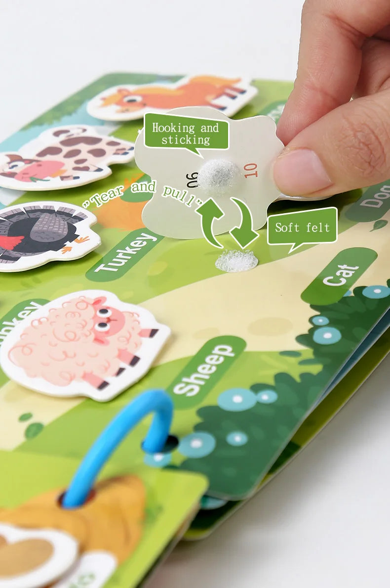 Montessori Herbruikbare Stickerboeken - DIY Leer Puzzels