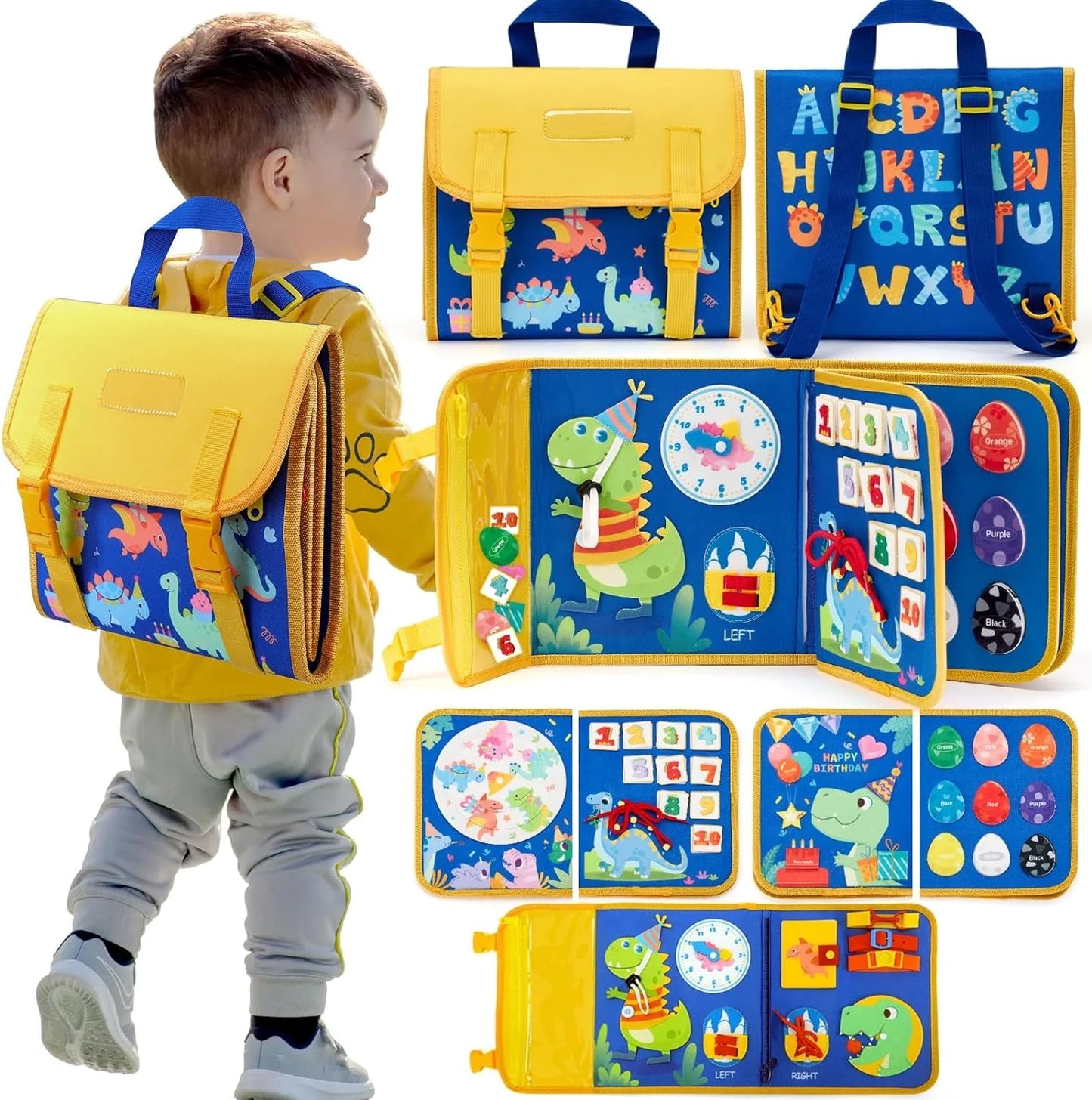Montessori Busy Board - Engels Leren door Ontdekken en Spelen