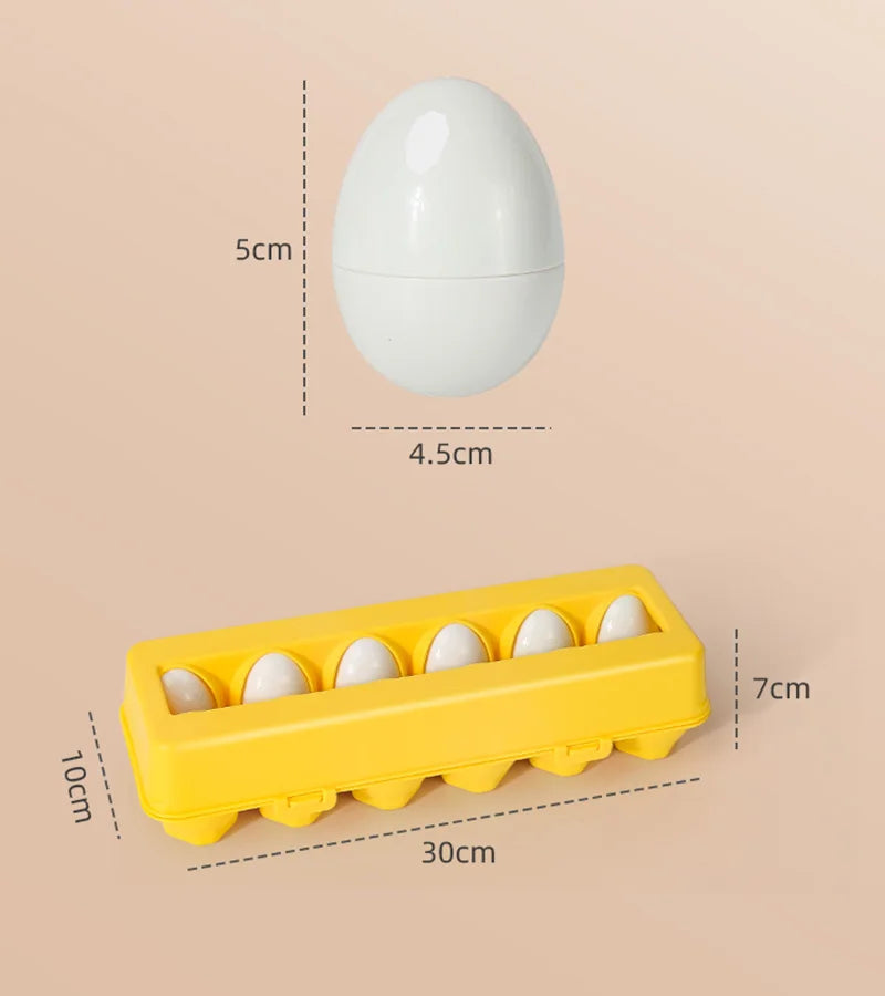 Montessori Eieren Schroef Puzzel - 3D Educatief Speelgoed Peuters