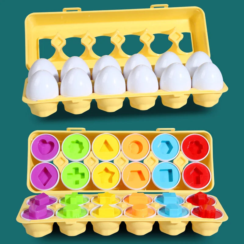 Montessori Eieren Schroef Puzzel - 3D Educatief Speelgoed Peuters