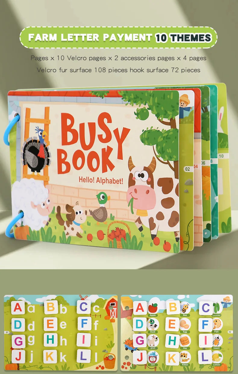 Montessori Herbruikbare Stickerboeken - DIY Leer Puzzels