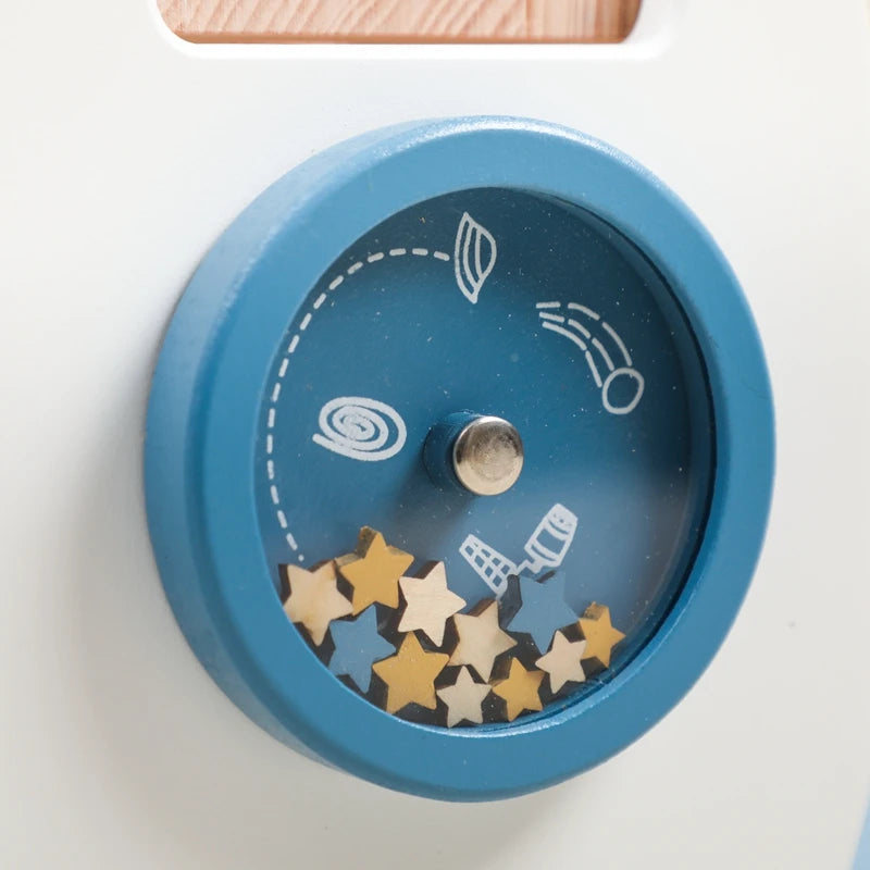 Montessori Houten Raket Puzzel - Educatief Speelgoed voor Peuters