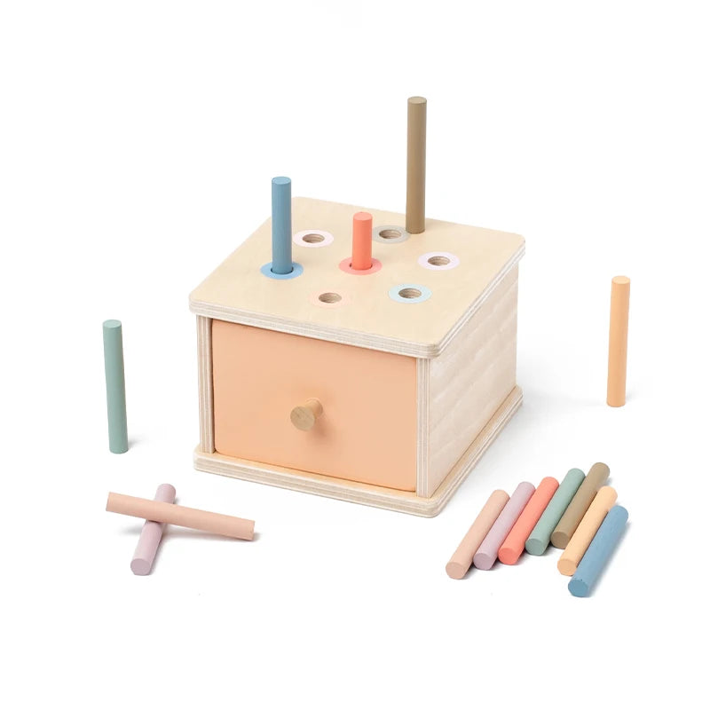 Houten Vormen Sorteer Speelgoed - Montessori Busy Board voor Baby's en Peuters