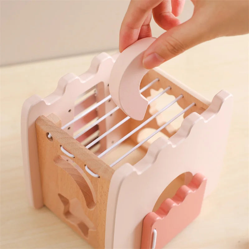 Montessori Houten Paddenstoel Puzzel - Muziek Speelgoed voor Baby's