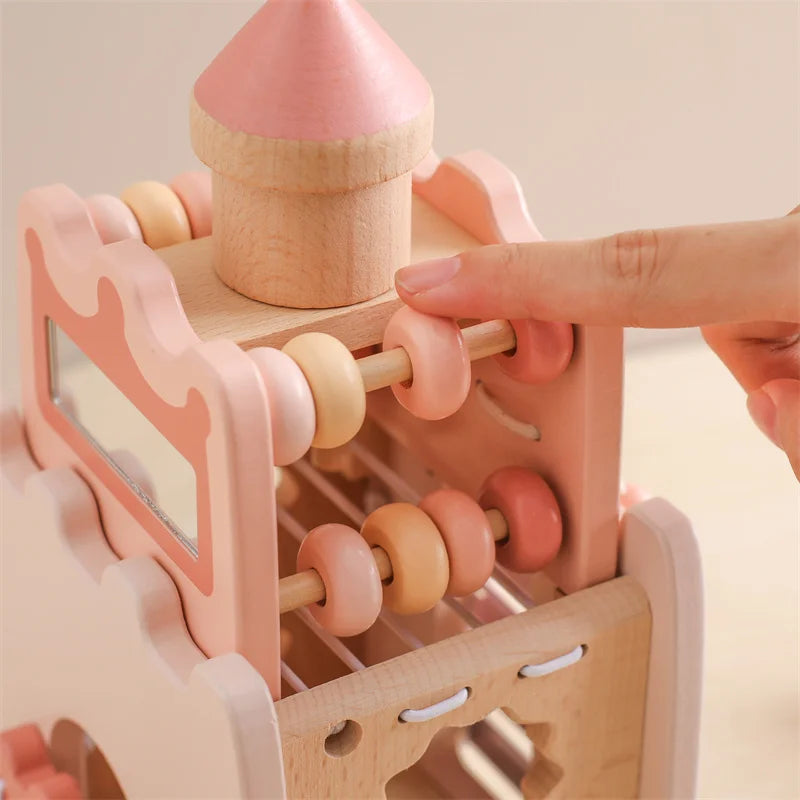Montessori Houten Paddenstoel Puzzel - Muziek Speelgoed voor Baby's
