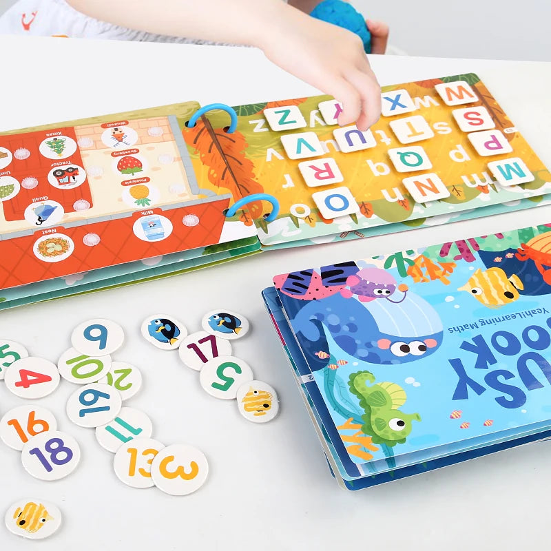 Montessori Herbruikbare Stickerboeken - DIY Leer Puzzels