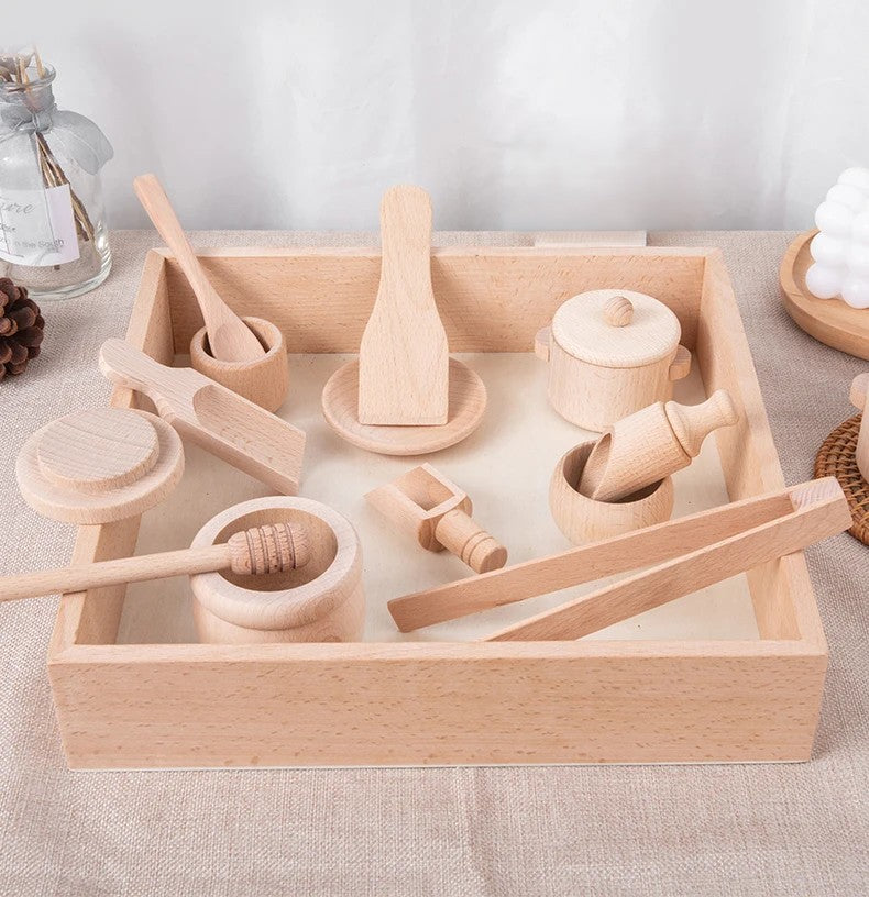 Ensemble de vie pratique Montessori - Jouets d'apprentissage pour verser et tamiser le riz