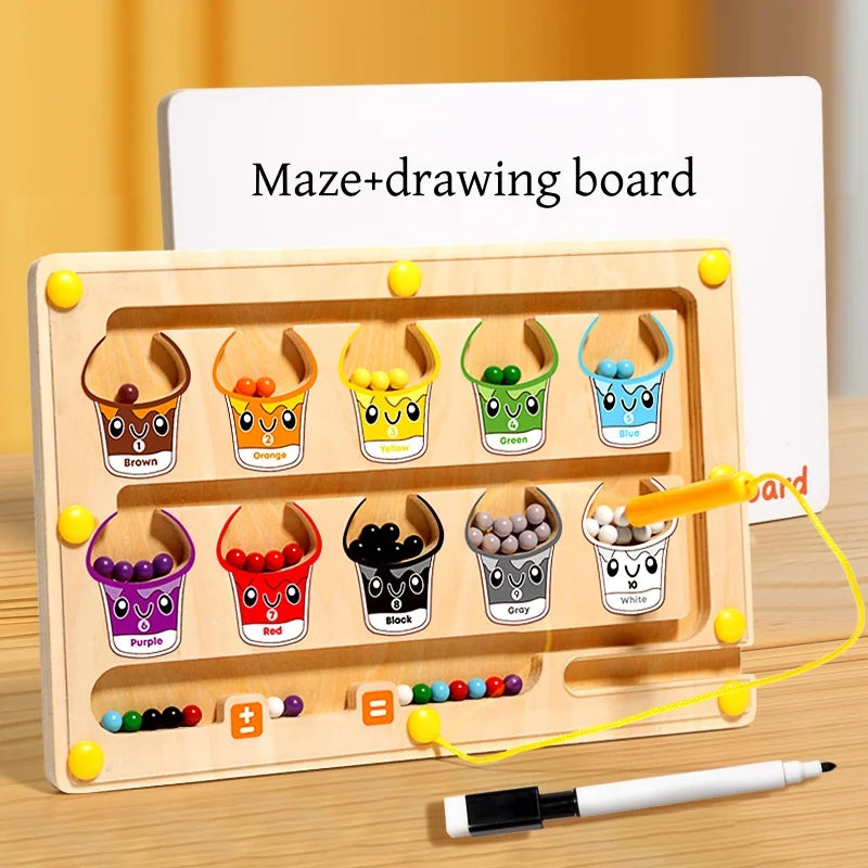 2-in-1 Magnetisch Leerbord - Engels Leren door Kleuren & Tekenen