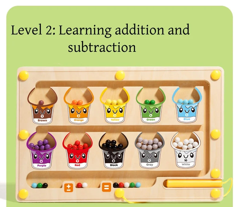 2-in-1 Magnetisch Leerbord - Engels Leren door Kleuren & Tekenen