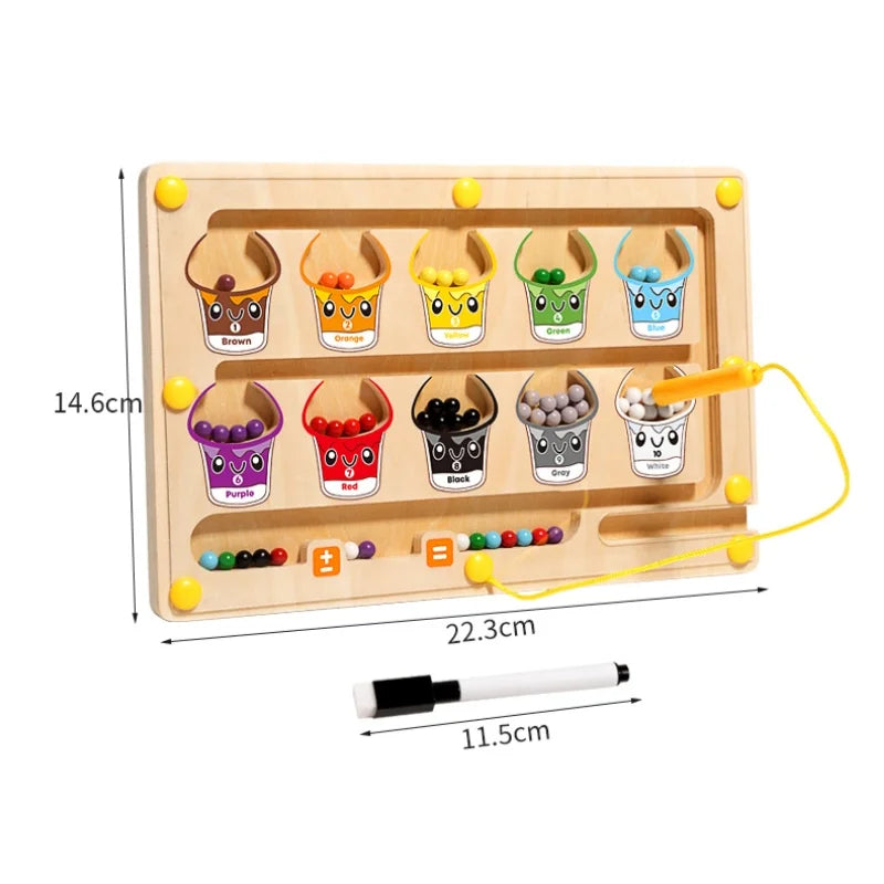2-in-1 Magnetisch Leerbord - Engels Leren door Kleuren & Tekenen