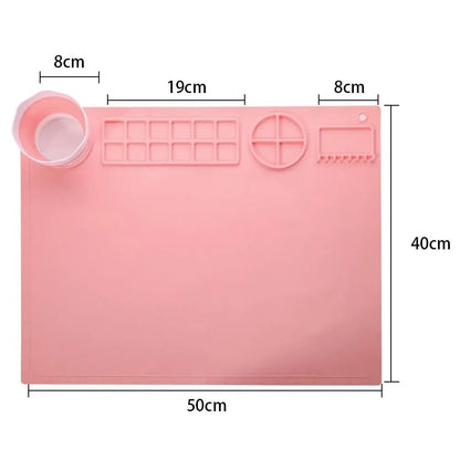 Tapis de peinture lavable en silicone