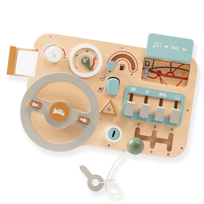 Montessori wooden steering wheel