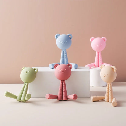 Anneau de dentition en silicone - Jouet de dentition pour bébé sans BPA