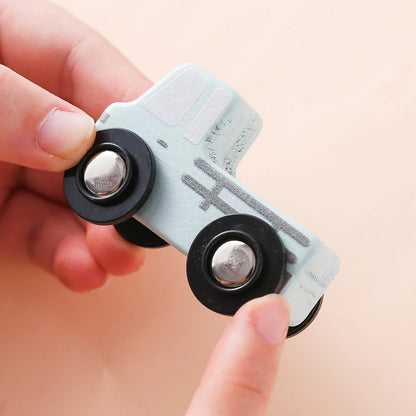 Houten 3D Auto Puzzel - Montessori Educatief Speelgoed voor Peuters 2+