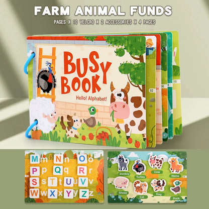 Montessori Herbruikbare Stickerboeken - DIY Leer Puzzels