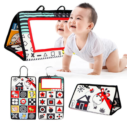 Zwart-Wit Baby Spiegel Speelgoed - Montessori Tummy Time Sensorisch Speelgoed