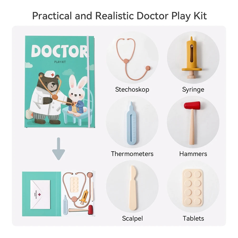Siliconen Dokterspeelset - Educatief Rollenspel voor Kinderontwikkeling 3+