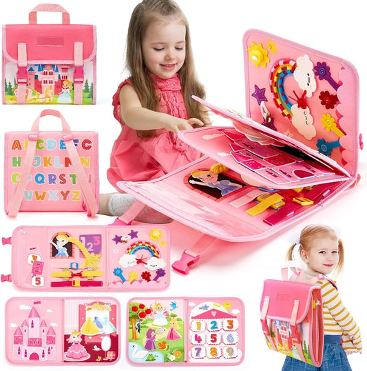 Montessori Busy Board - Engels Leren door Ontdekken en Spelen