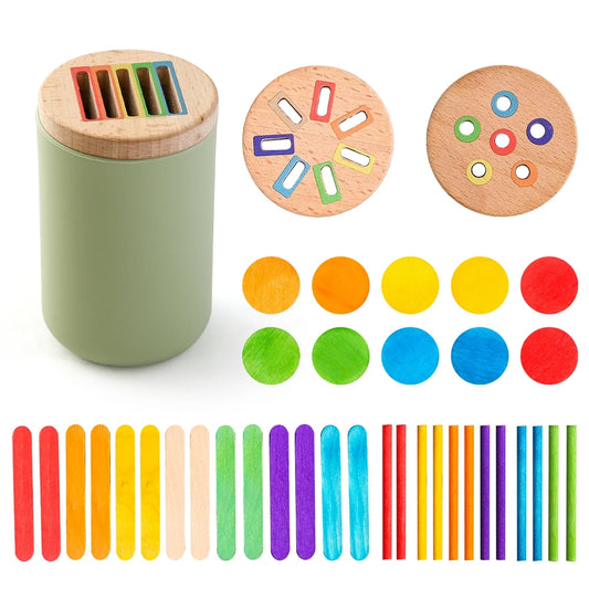 Montessori siliconen sorteer- en vormenset – leren door spelen