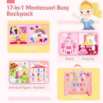 Montessori Busy Board - Apprendre l'anglais par la découverte et le jeu