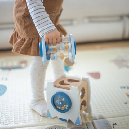 Montessori Houten Paddenstoel Puzzel - Muziek Speelgoed voor Baby's