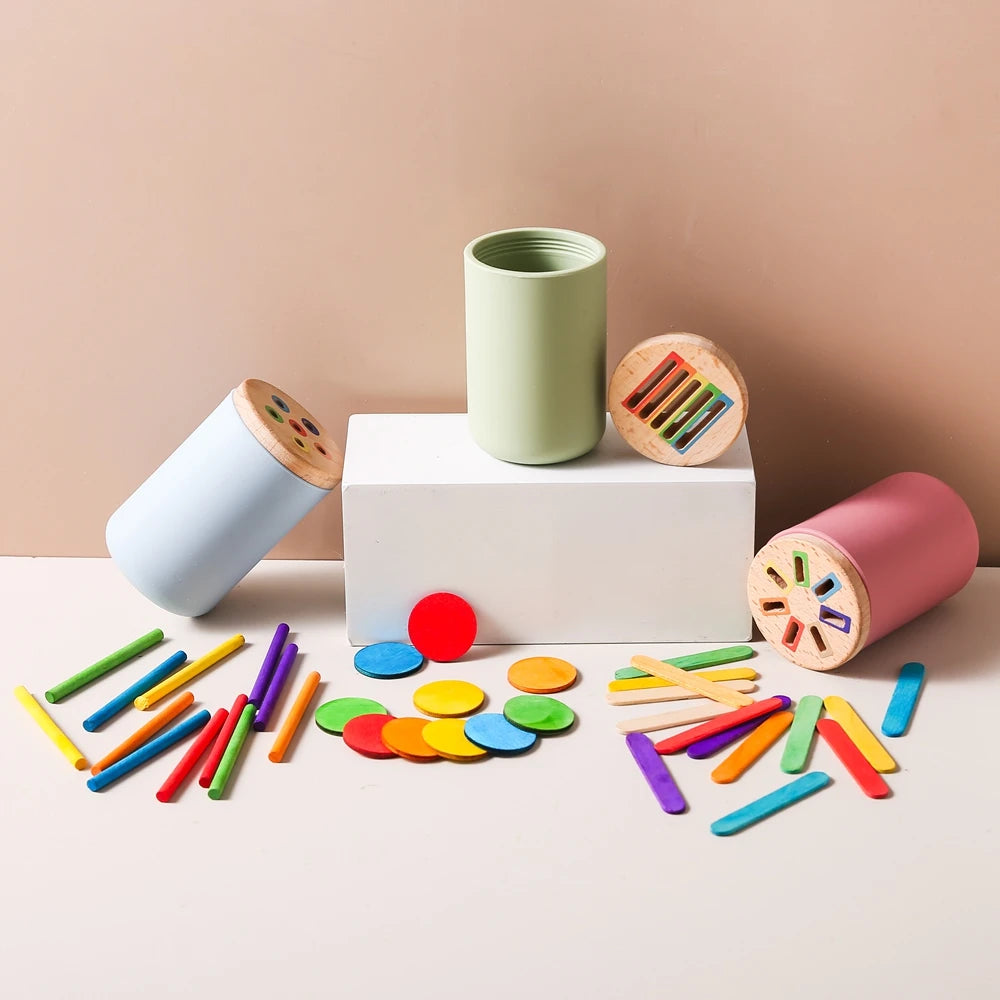 Montessori siliconen sorteer- en vormenset – leren door spelen