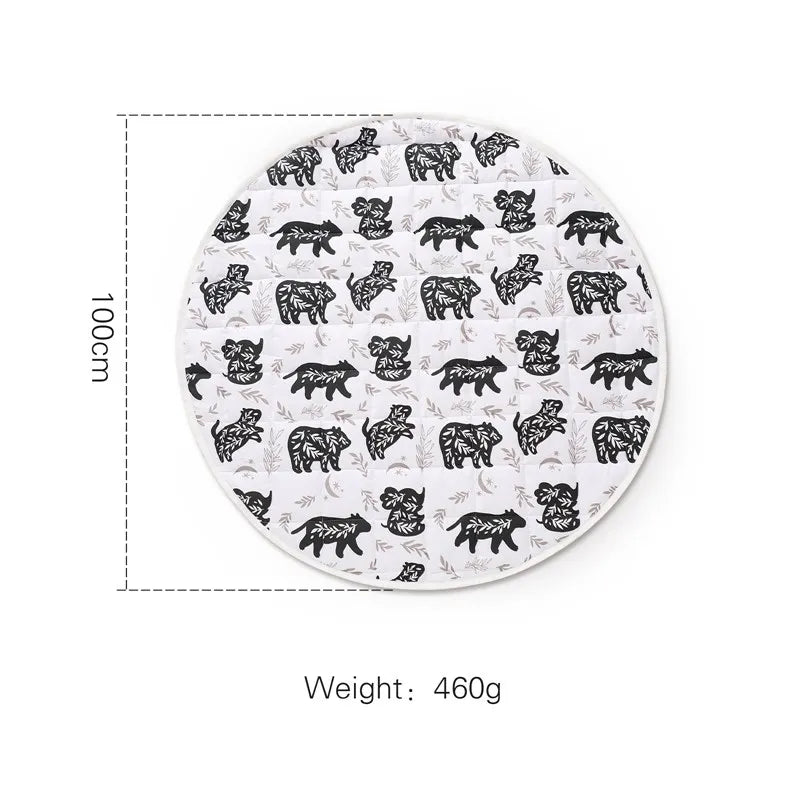 Houten Babygym Raket - Montessori Speelgym met Hangende Rammelaars