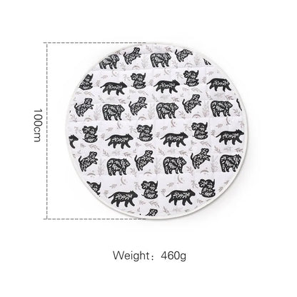 Houten Babygym Raket - Montessori Speelgym met Hangende Rammelaars