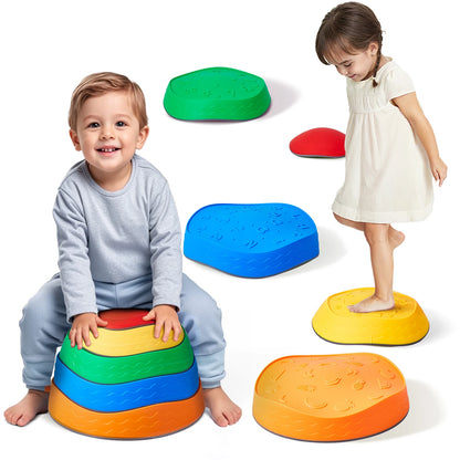 Montessori Balanceer Stapstenen Set - 5 Stuks Sensorisch Speelgoed