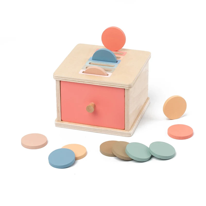 Houten Vormen Sorteer Speelgoed - Montessori Busy Board voor Baby's en Peuters