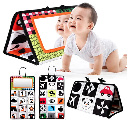 Zwart-Wit Baby Spiegel Speelgoed - Montessori Tummy Time Sensorisch Speelgoed