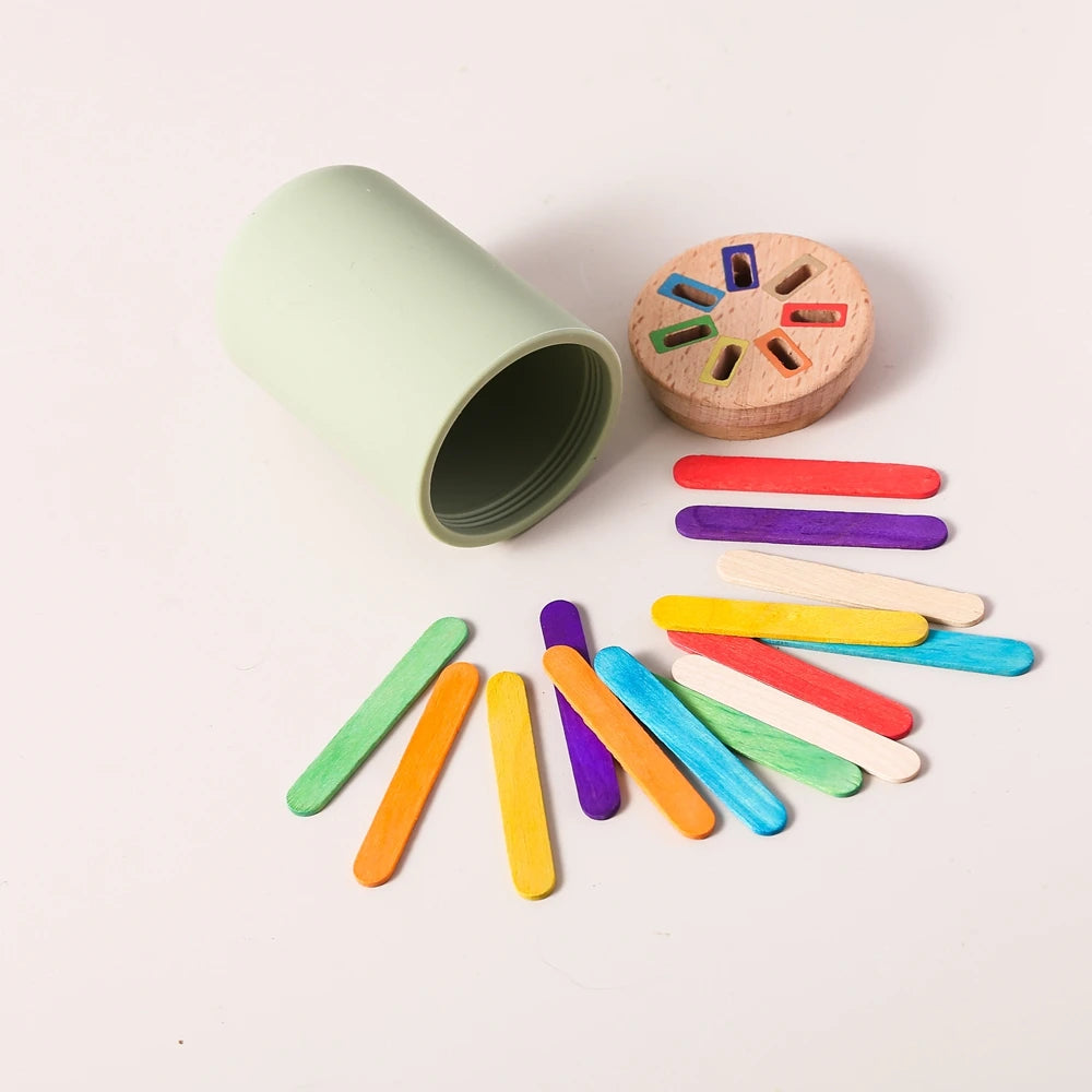 Montessori siliconen sorteer- en vormenset – leren door spelen