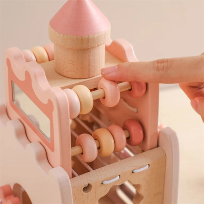 Montessori Houten Paddenstoel Puzzel - Muziek Speelgoed voor Baby's
