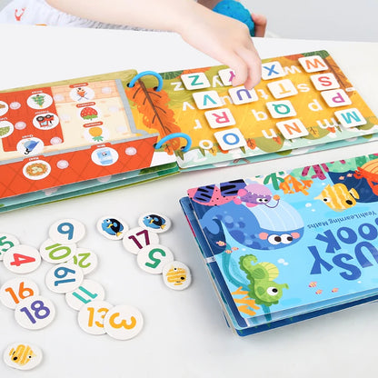 Montessori Herbruikbare Stickerboeken - DIY Leer Puzzels