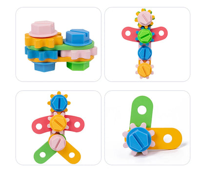 Boîte à outils en bois pour enfants - Jeux de rôle éducatifs