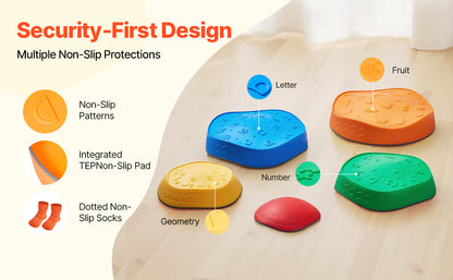 Montessori Balanceer Stapstenen Set - 5 Stuks Sensorisch Speelgoed